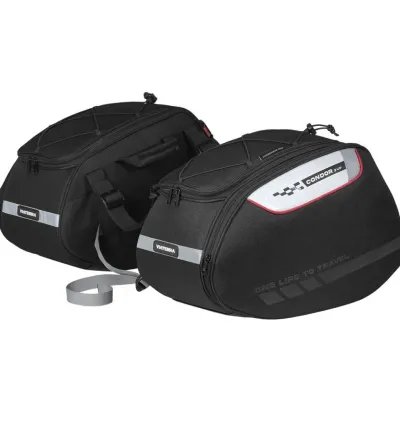 ViaTerra Condor 2UP 100% Waterproof Saddle Bag Black