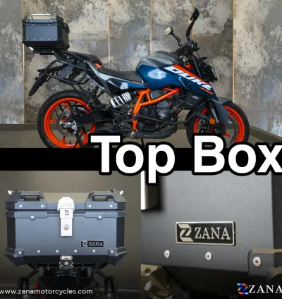 ZANA TOP BOX ALUMINIUM BLACK ( 35ltr )
