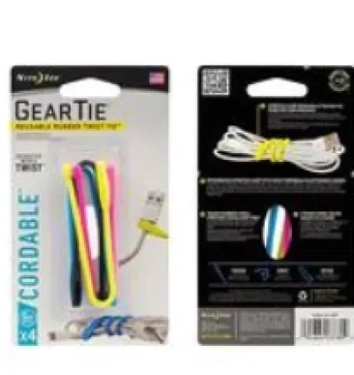 NITE IZE-GEAR TIE (CORDABLE) - 6"