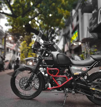 ZANA Royal Enfield Himalayan Engine Guard with Sliders BS6 Red