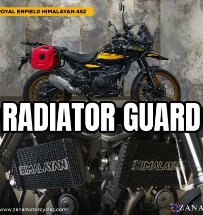 ZANA-HIMALAYAN 450-RADIATOR GUARD ALUMINIUM BLACK