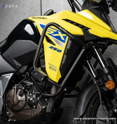 ZANA -CRASH GUARD WITH SLIDER PUCK BLACK FOR V-STROM 250