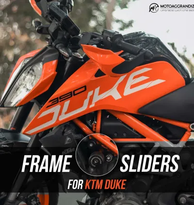Motoaggrandize_KTM Duke 125/ 200/ 250/ 390 (Gen 1 & 2) Frame sliders/ Crash Protectors